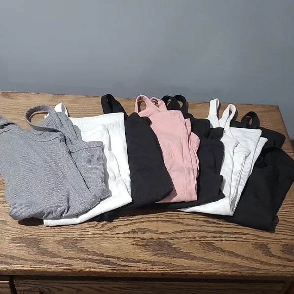 No Boundaries Women's Tank Tops - Black, White, Pink, Gray - Picture 1 of 4